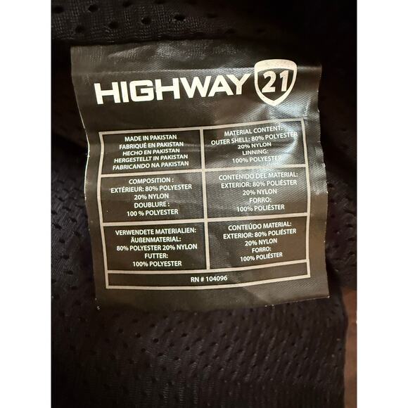 Highway 21 Gearhead Motorcycle Jacket Men’s XL Brown Armor Pads Water Resistant - Picture 9 of 9